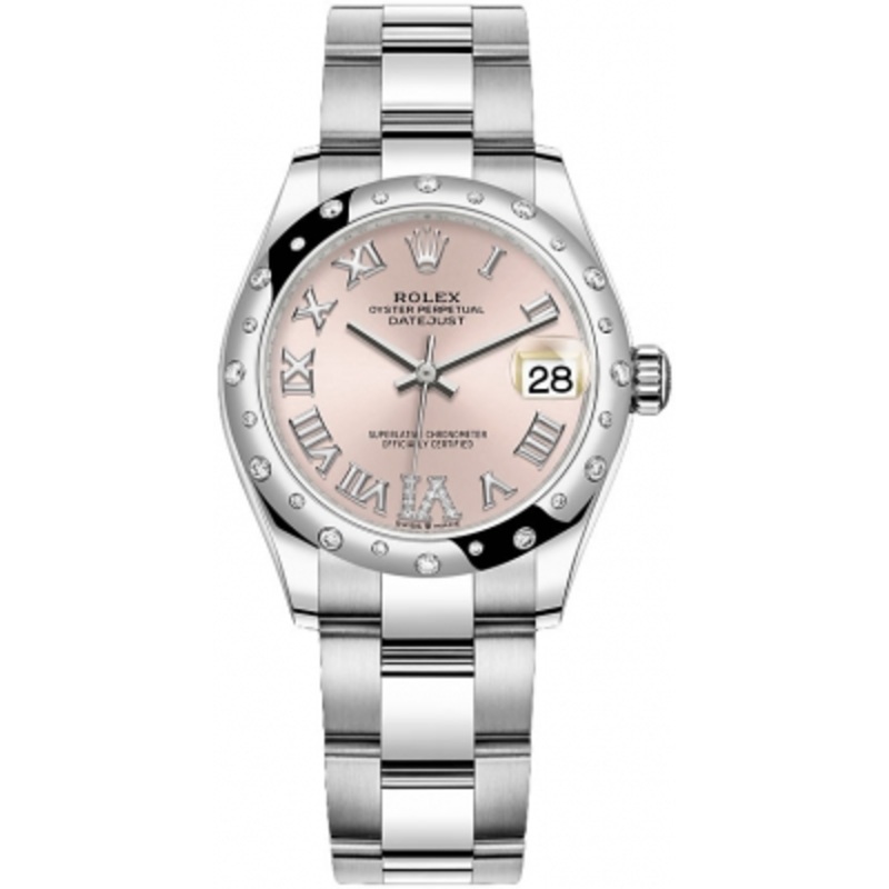 278344rbr Pink VI Oyster Rolex Datejust 31mm Stainless Steel Ladies Watch