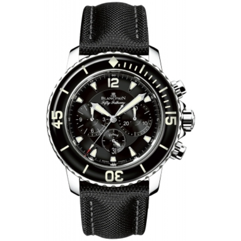 5085f-1130-52b   Blancpain Fifty Fathoms Flyback Chronograph Mens Watch