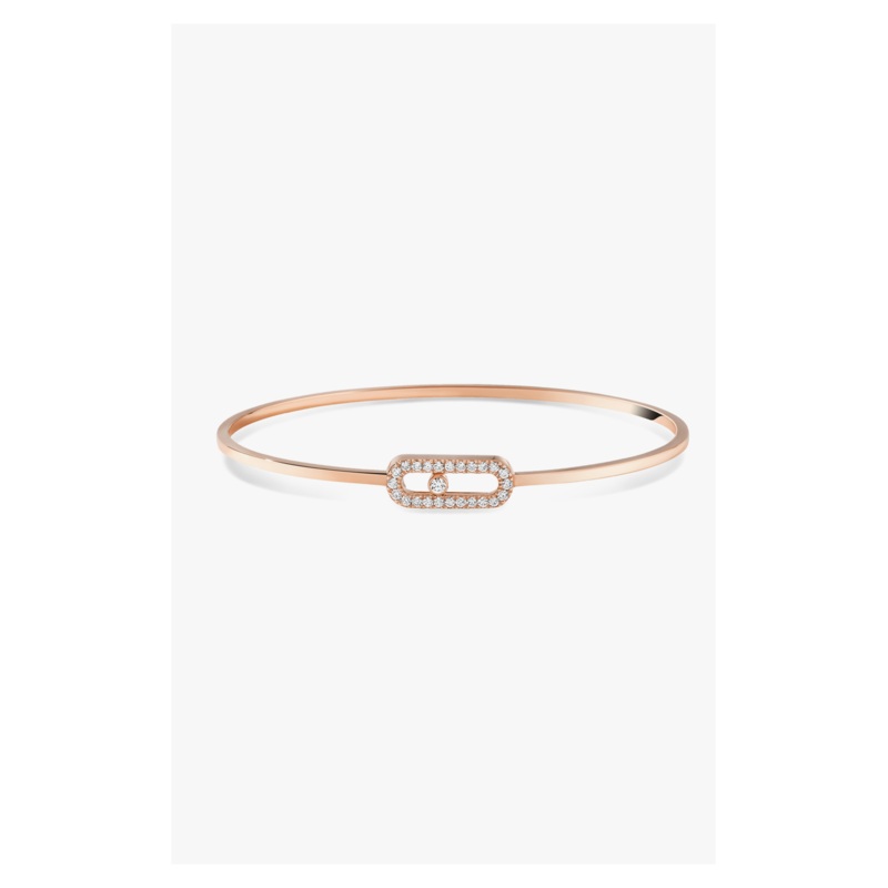 Move Uno Flex Bangle in Pink Gold – Messika