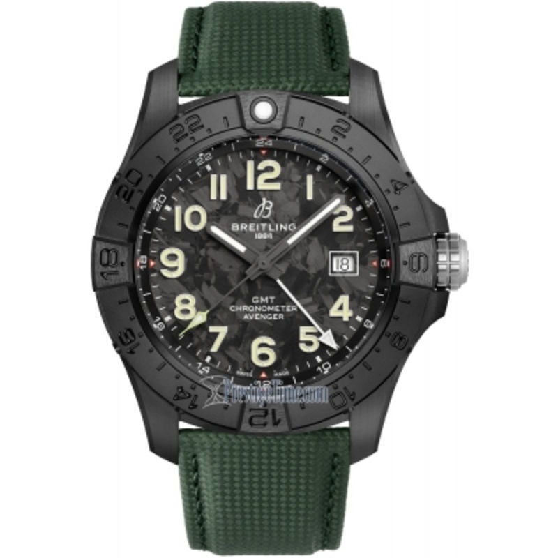 S32320101B1X1 Night Mission Breitling Avenger Automatic GMT 44 Mens Watch