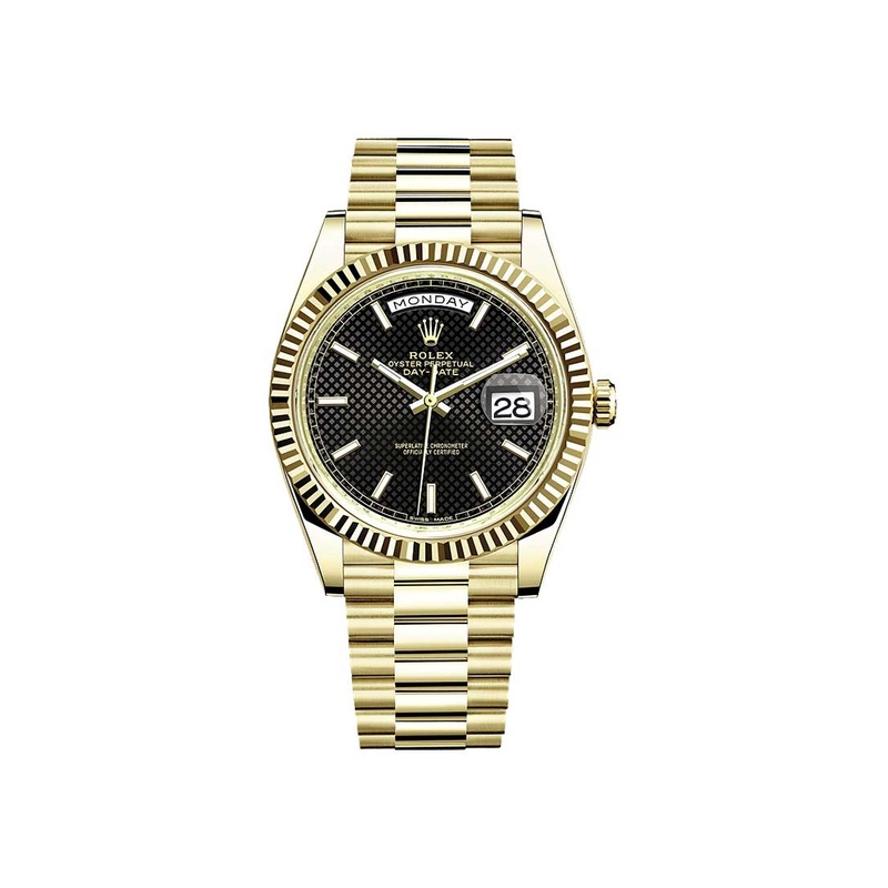 228238BKDMIP Rolex President Mens 40mm Yellow Gold