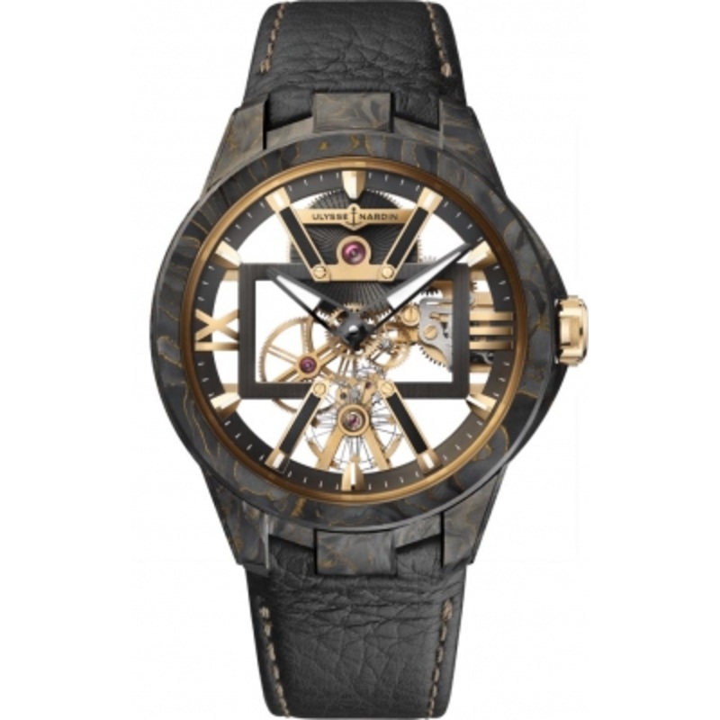 3715-260/CARB Carbonium Gold Ulysse Nardin Blast Skeleton X 43mm Mens Watch
