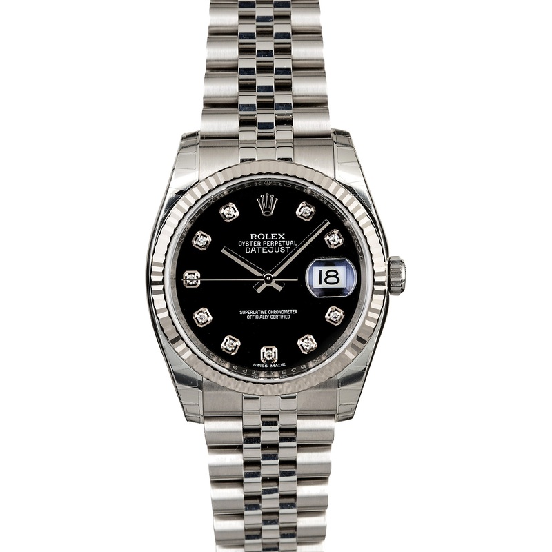 Used Rolex Datejust 116234 Black Diamond Dial