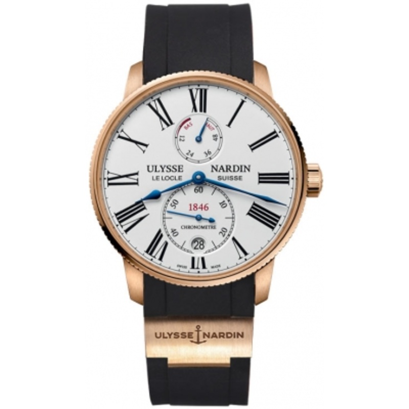 1182-310-3/40 Ulysse Nardin Marine Chronometer Torpilleur 42mm Mens Watch