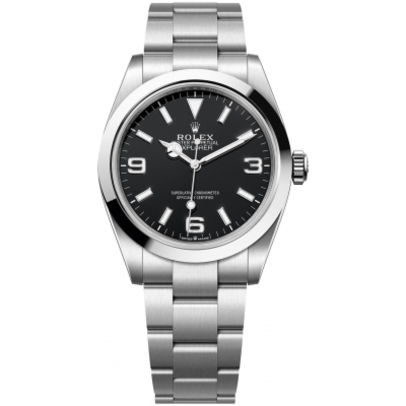224270 Black Rolex Explorer 40mm Mens Watch