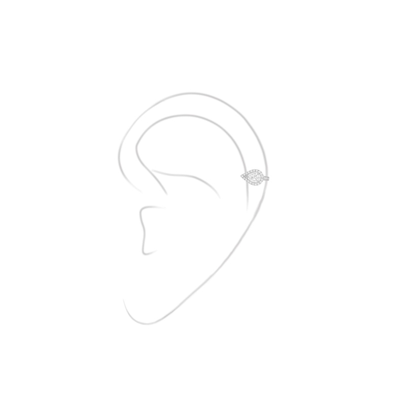 My Twin Mono Earring in White Gold – Messika