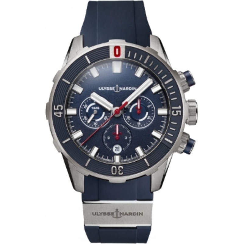 1503-170-3/93 Ulysse Nardin Diver Chronograph 44mm Mens Watch