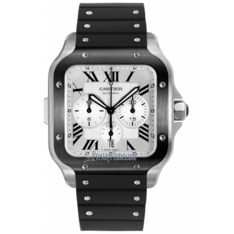 wssa0017 Cartier Santos De Cartier Chronograph Mens Watch