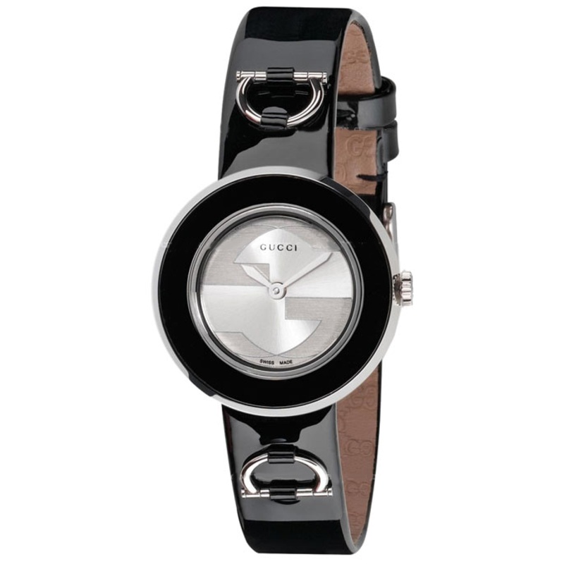 YA129404 Gucci U-Play Collection Ladies Quartz Black Leather Watch