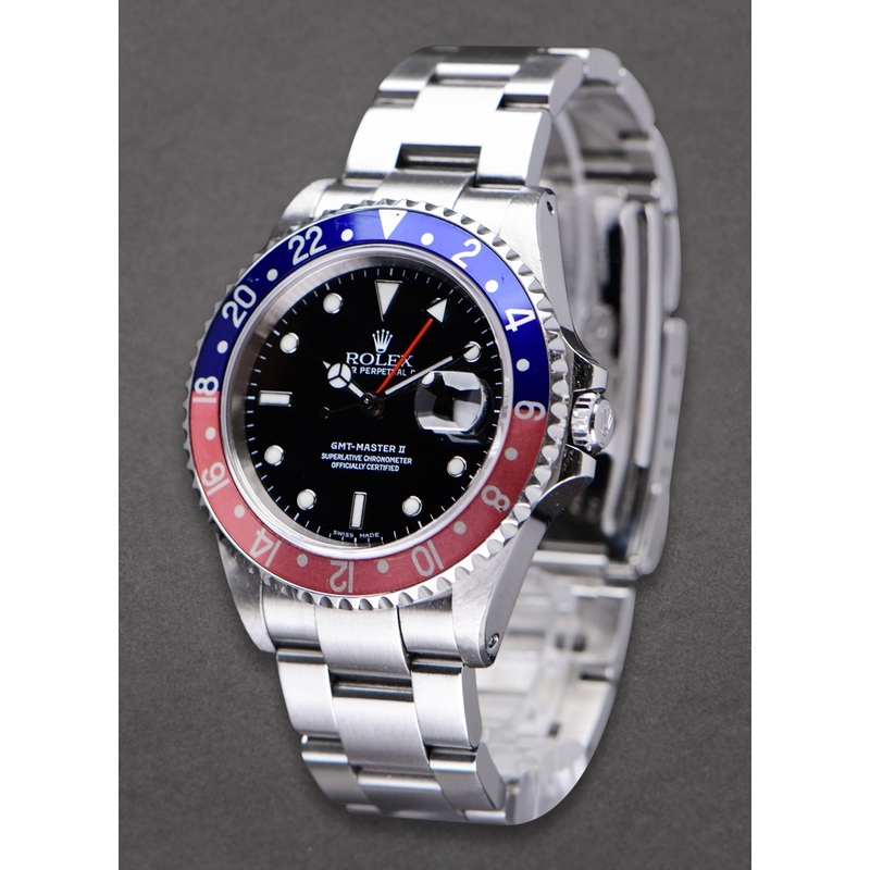 16710 used black Faded Rolex GMT-Master II Steel