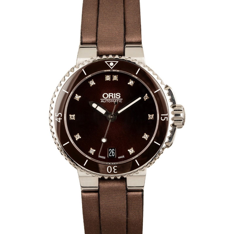 Buy Like-New Oris Aquis 01 733 7652 4192-07 5 18 12FC  – Sku: 7652 4192