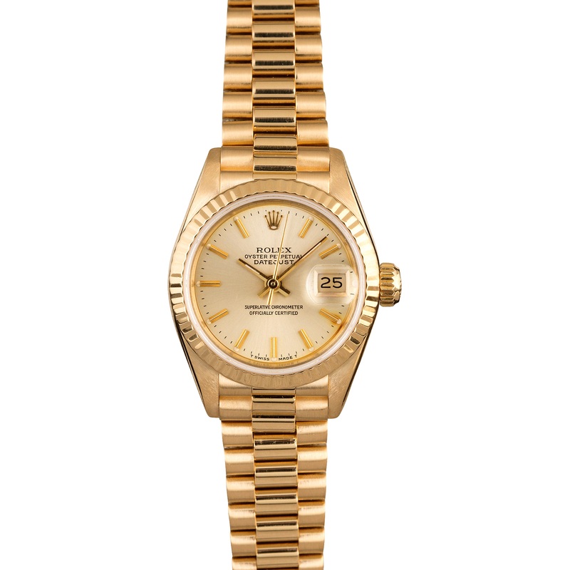 Rolex Ladies Datejust 69178 Champagne President  Item: 117866
