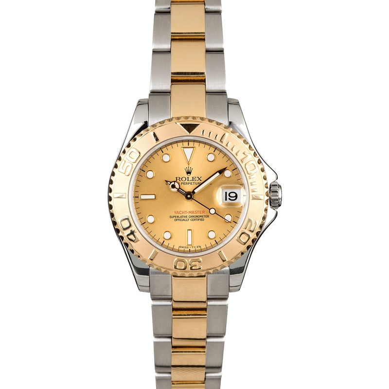 Rolex Mid-Size Yacht-Master 168623 Champagne Dial