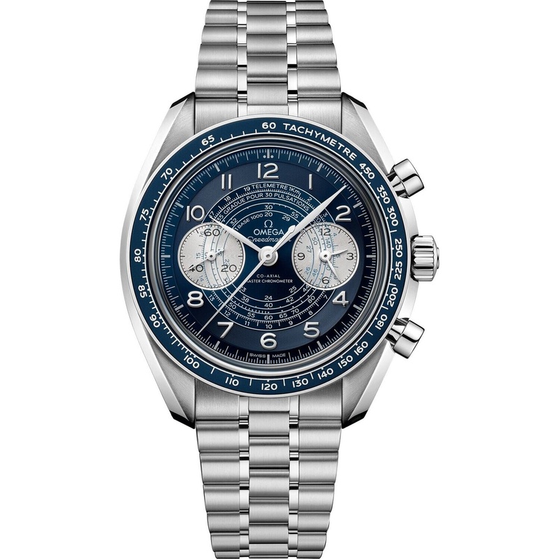 Omega Speedmaster Chronoscope 43mm Blue Dial on Bracelet