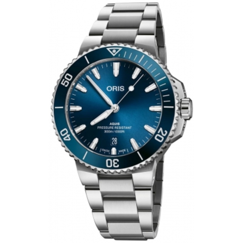 01 733 7787 4135-07 8 22 04PEB Oris Aquis Date 41.5mm Mens Watch