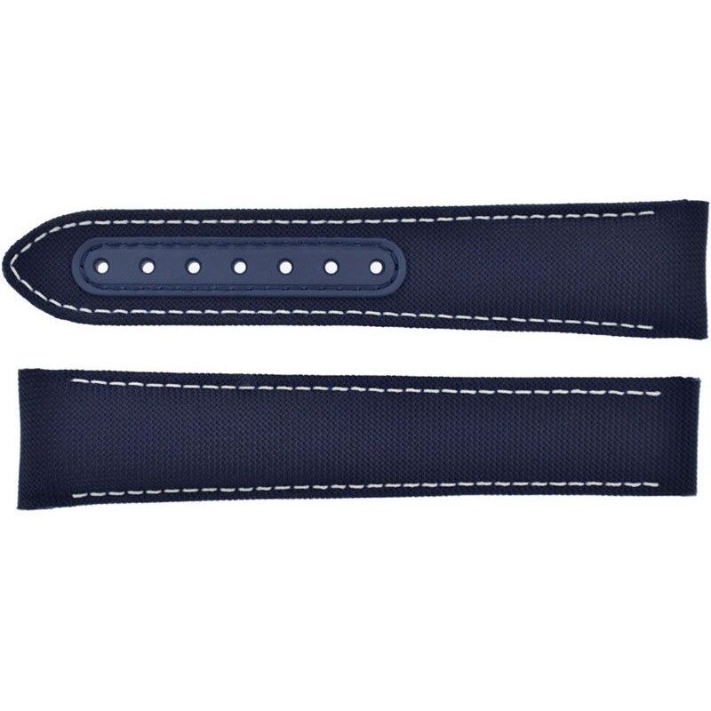 032CWZ002522 Omega 21mm Blue Coated Nylon Fabric Strap
