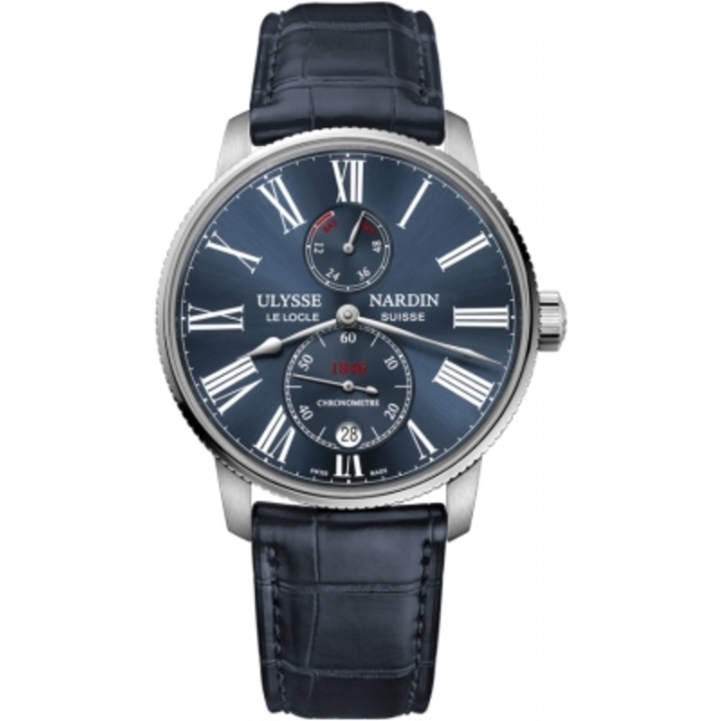 1183-310/43 Ulysse Nardin Marine Chronometer Torpilleur 42mm Mens Watch
