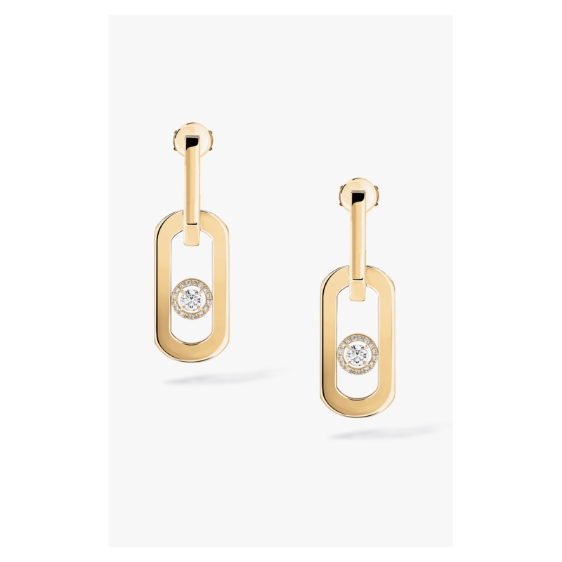 So Move XL Pendant Earrings in Yellow Gold – Messika