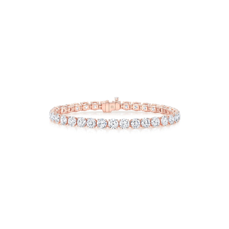 Tennis Bracelet in Pink Gold – Rahaminov Diamonds
