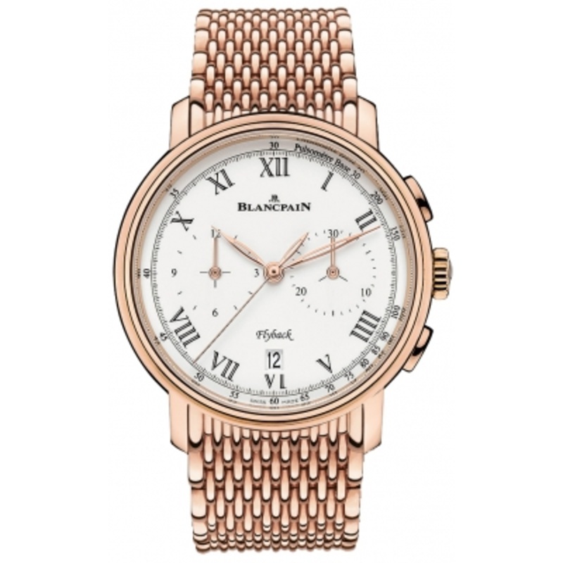 6680f-3631-mmb Blancpain Villeret Flyback Chronograph Pulsometer 43.60mm Mens Watch