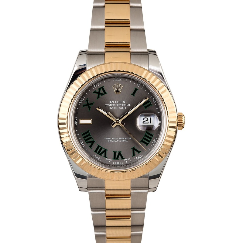 Rolex Two-Tone Datejust II 116333 Slate Dial