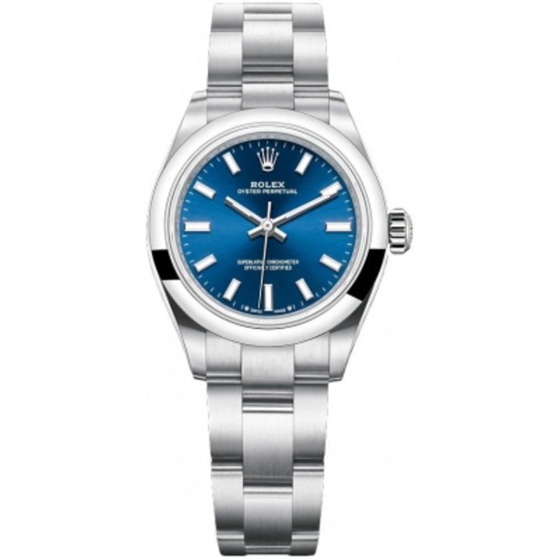 276200 Blue Rolex Oyster Perpetual 28mm Ladies Watch