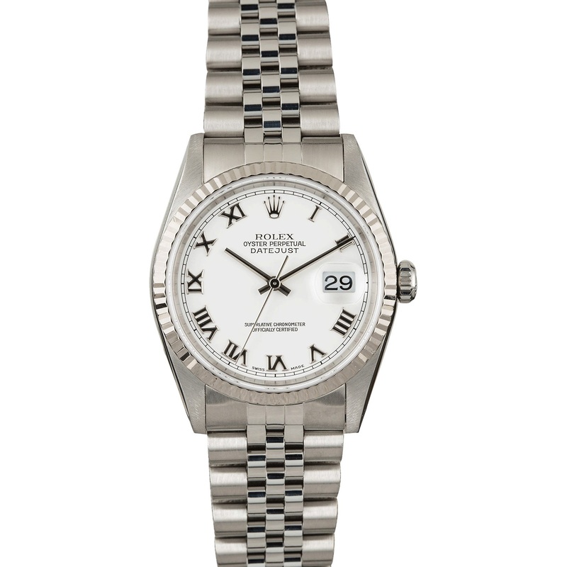 Used Rolex DateJust 16234 White Roman Dial  Item: 123363