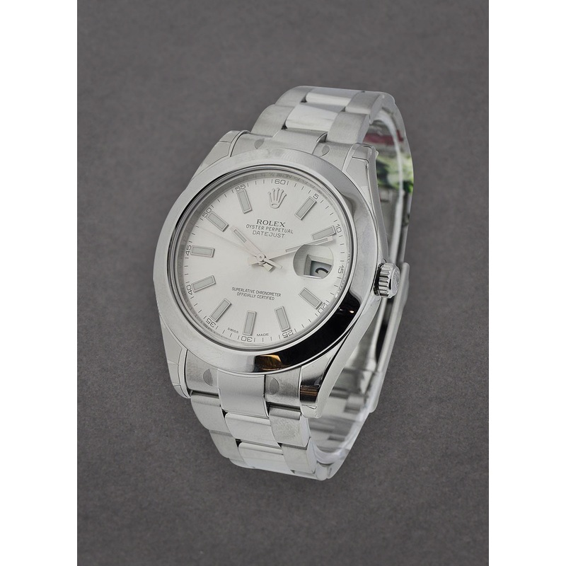 116300SO Rolex Datejust DJ II 41mm Steel with Smooth Bezel