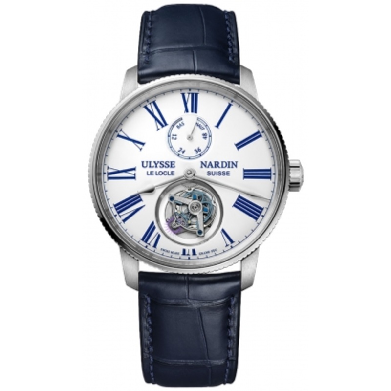 1283-310-0ae/1a Ulysse Nardin Marine Torpilleur Tourbillon 42mm Mens Watch