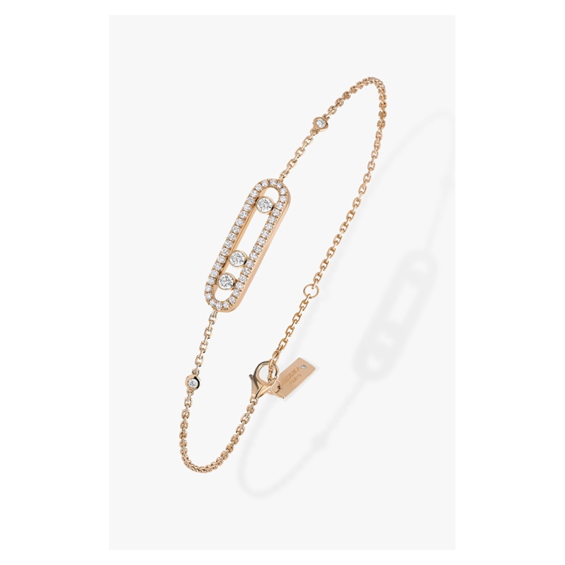 Baby Move Pav Bracelet in Pink Gold – Messika