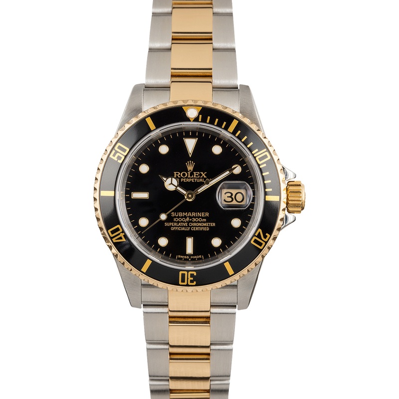 Rolex Submariner 16613 Two Tone Oyster with Black Dial  Item: 123611