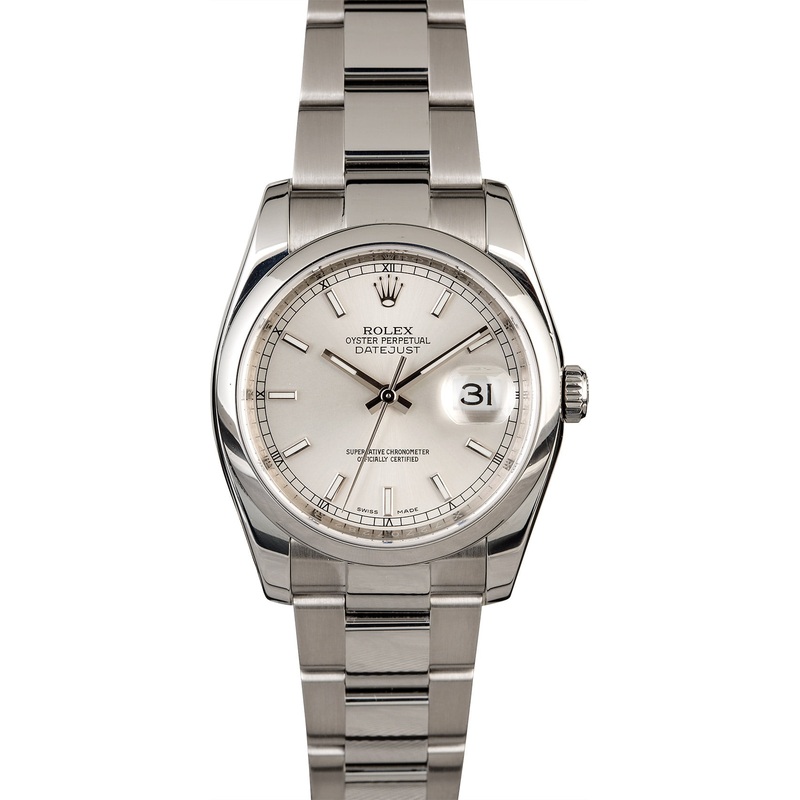 Used Rolex Datejust 116200 Silver Dial