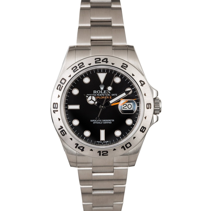 Black Dial Rolex Explorer II Ref 216570 Stainless Steel