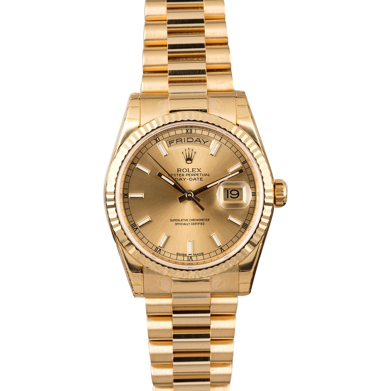Unworn Rolex Day-Date 118238 Yellow Gold President