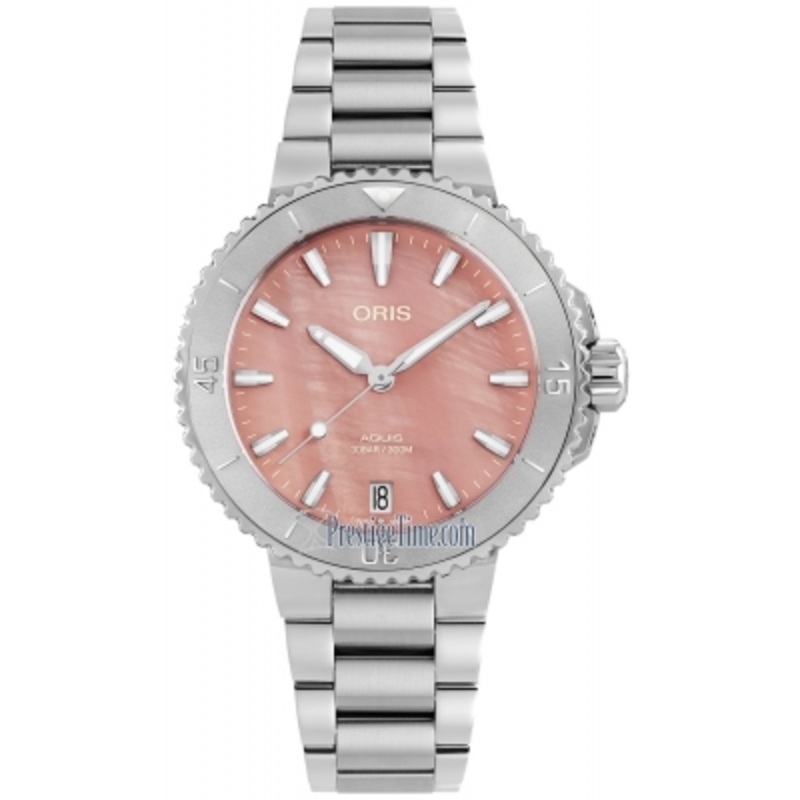 01 733 7770 4158-07 8 18 05P Oris Aquis Date 36.5mm Ladies Watch