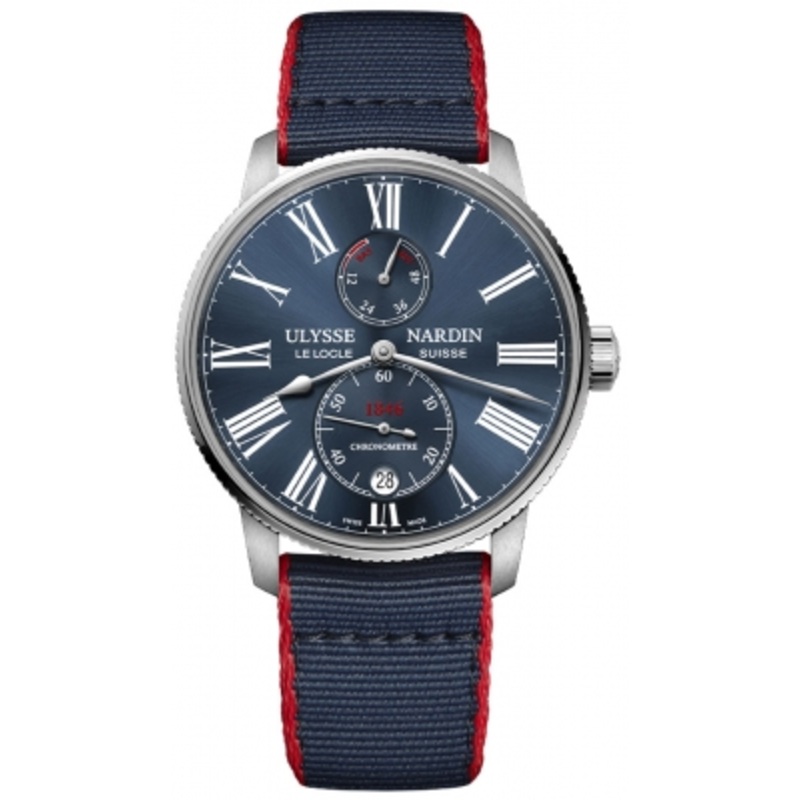 1183-310-3a/0a Ulysse Nardin Marine Chronometer Torpilleur 42mm Mens Watch