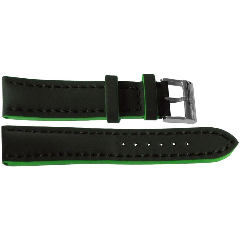24/20 Genuine Breitling Black Leather Strap with Tang Buckle 234X