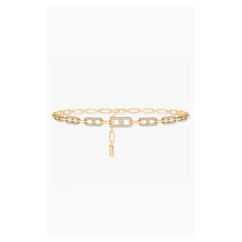 Move Link Multi Choker in Yellow Gold – Messika