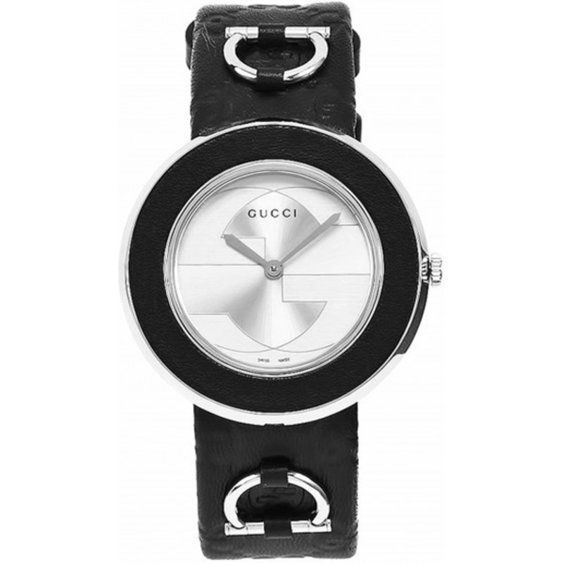 YA129409 Gucci U-Play Collection Ladies Quartz Black Leather Watch