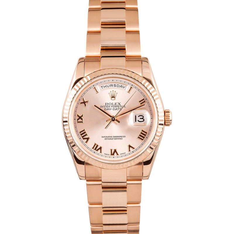 Rolex President Rose Gold at Bob’s Watches – 100% Genuine Rolex