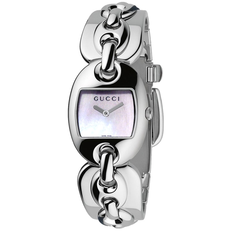 YA121302 Gucci Marin Chain 121 Pearl Dial Ladies Quartz Watch