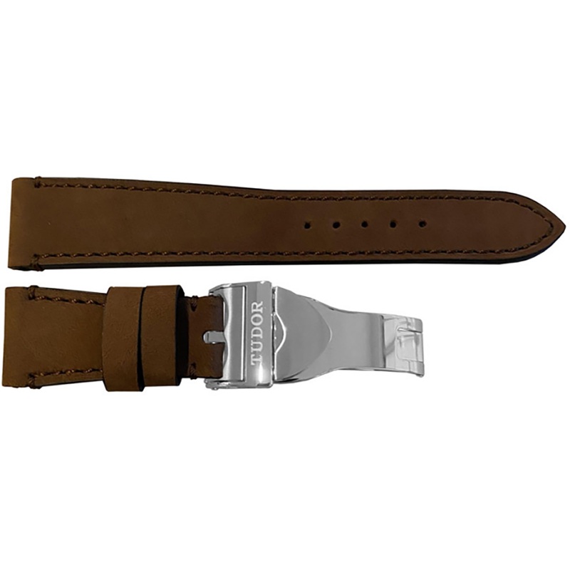 Buy Tudor 20mm Brown Leather Strap | Authentic Watches