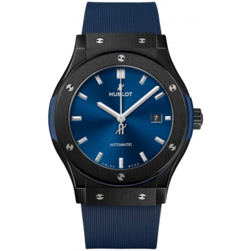 542.cm.7170.rx Ceramic Blue Hublot Classic Fusion Automatic 42mm Mens Watch