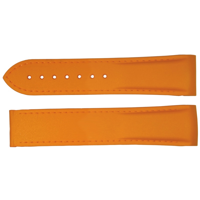 98000378 Omega Seamaster Planet Ocean 20MM Orange Rubber Strap Orange Stitching