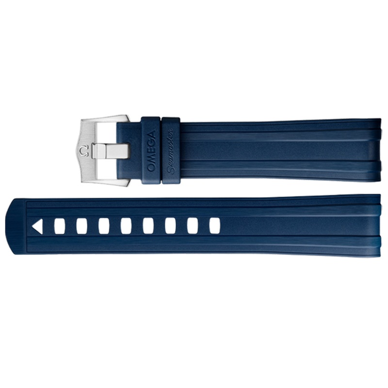 Omega Blue Rubber Strap 032CVZ010127