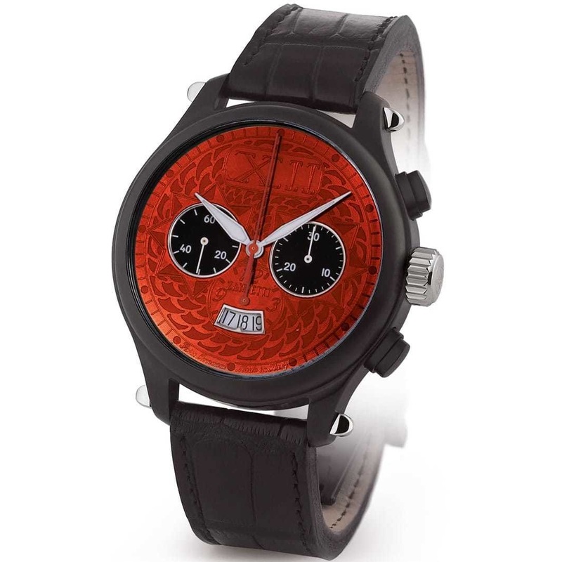 Zannetti Magnificum Black Chrono Full Red MEN.C1SB-R.A