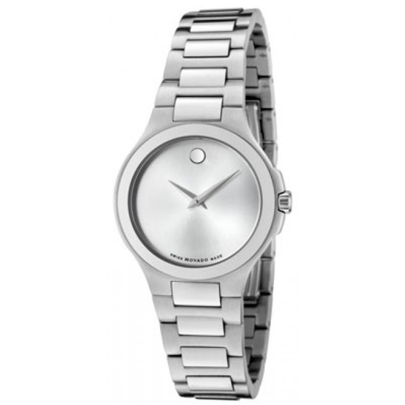 0606166 Movado Museum Silver Dial Steel Case and Bracelet Quartz Watch