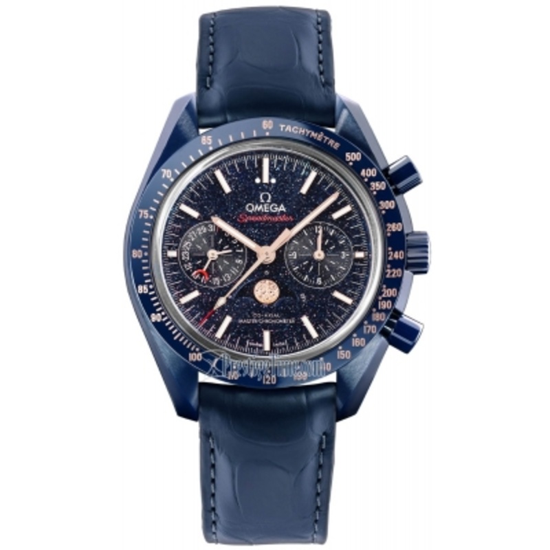 304.93.44.52.03.002 Blue Side of the Moon Omega Speedmaster Moonphase Co-Axial Master Chronometer Chronograph 44.25mm Mens Watch