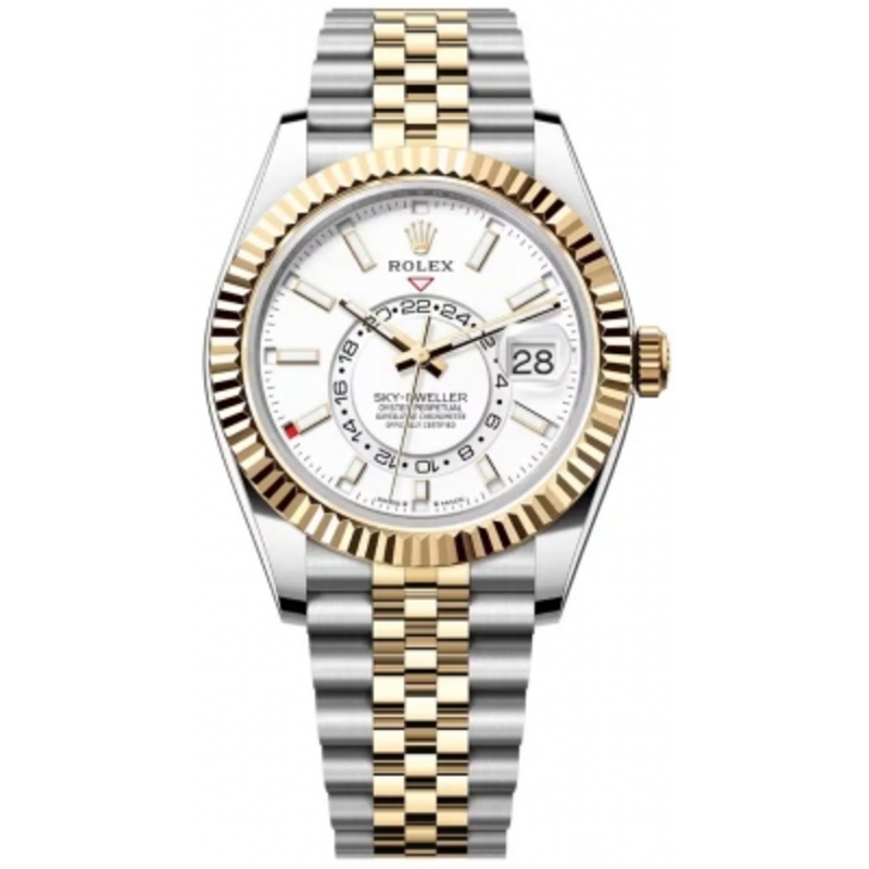 336933 White Jubilee Rolex Sky Dweller 42mm Mens Watch