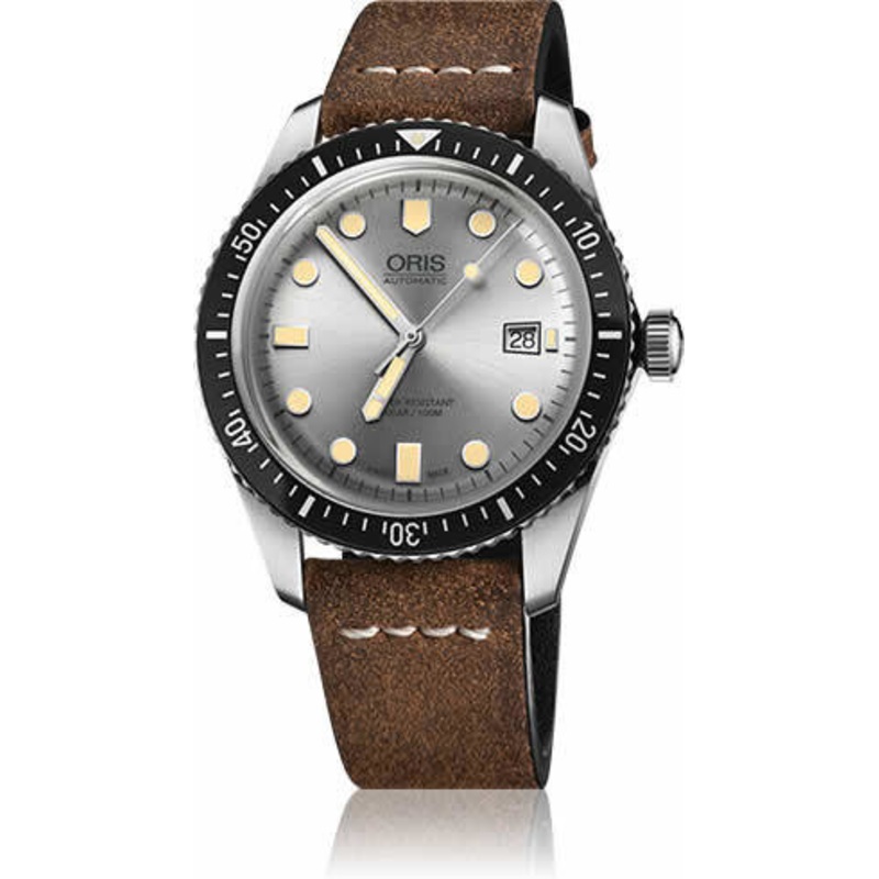 Oris Divers Sixty Five Silver Dial on Strap 01 733 7720 4051-07 5 21 02